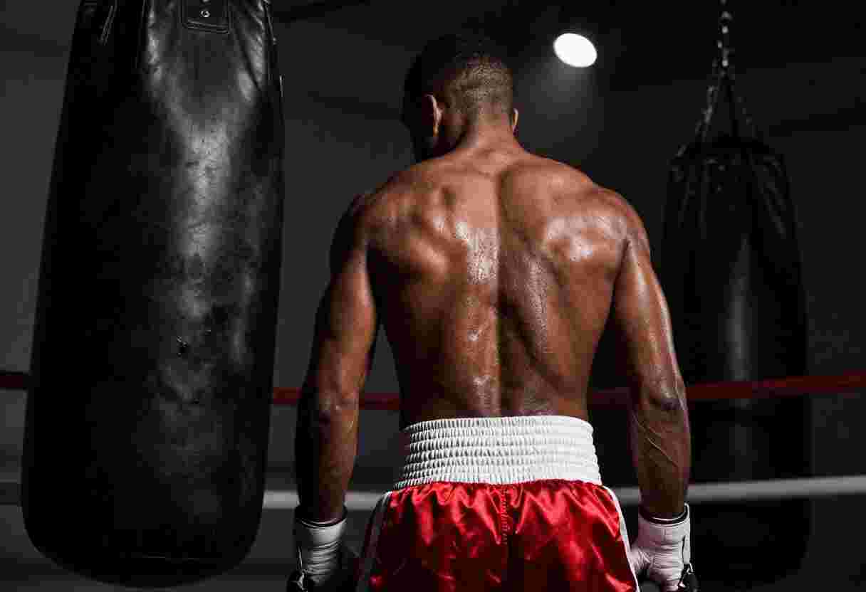 Boxing efecto visual IA, vista previa del primer cuadro