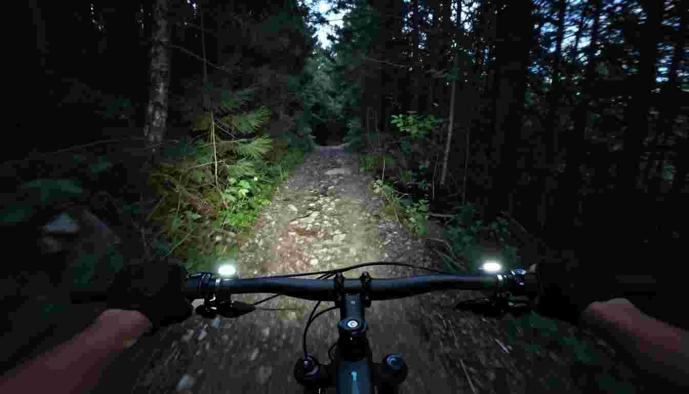 Downhill POV efecto visual IA, vista previa del primer cuadro