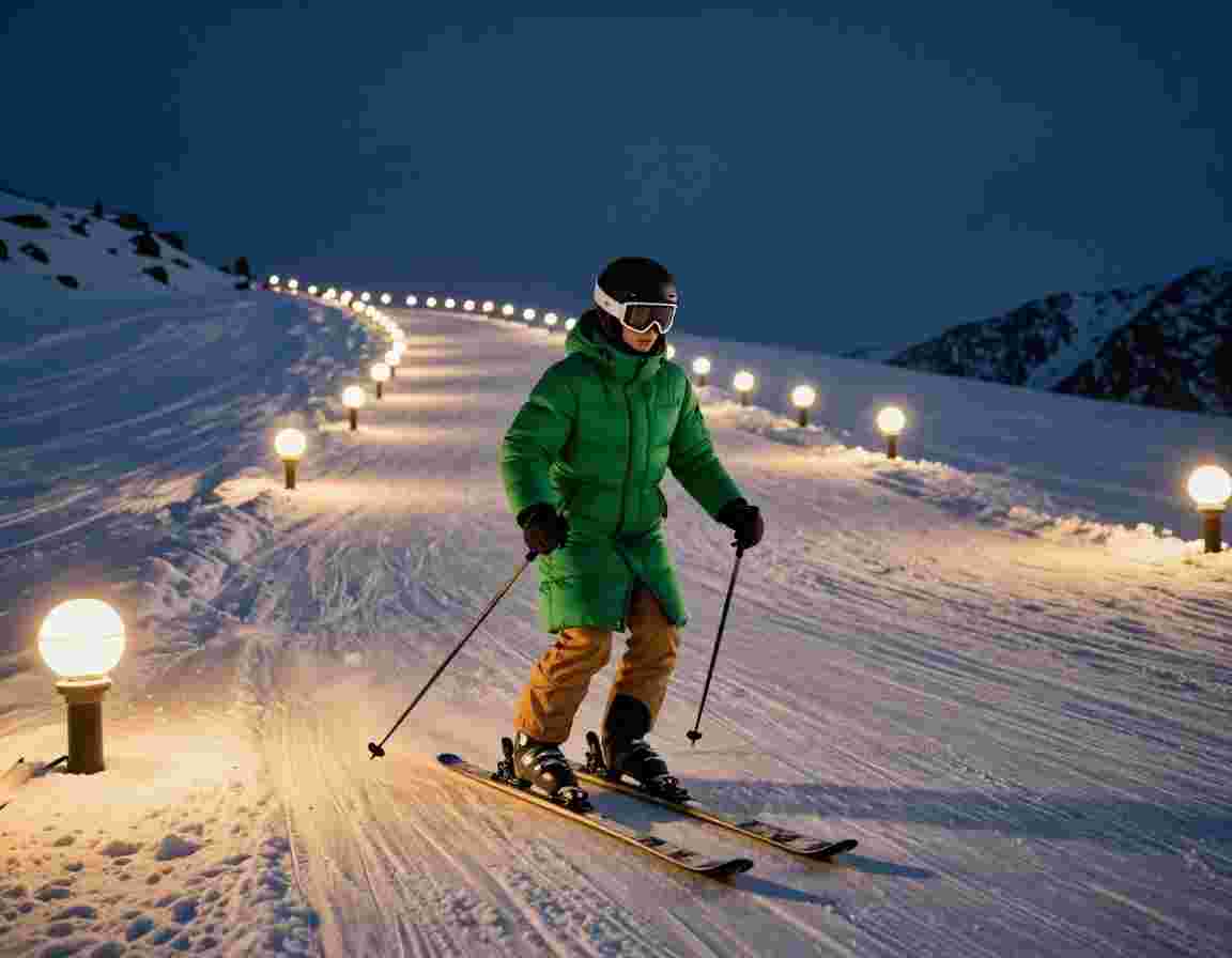 Ski Carving efecto visual IA, vista previa del primer cuadro